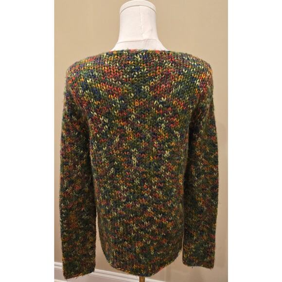 Vintage Open Knit Sweater PBJ Sport Three Button Cardigan Sweater Green Small - Picture 5 of 10